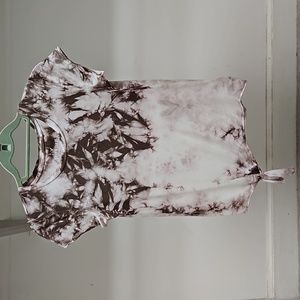 White and brown American Eagle shirt, size XS, $15